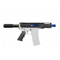 AR-15 5.56 NATO 5" Pistol Kit - Forged Upper, 4" M-LOK, Choose Your Accent Color: Blue, Silver, or Gold